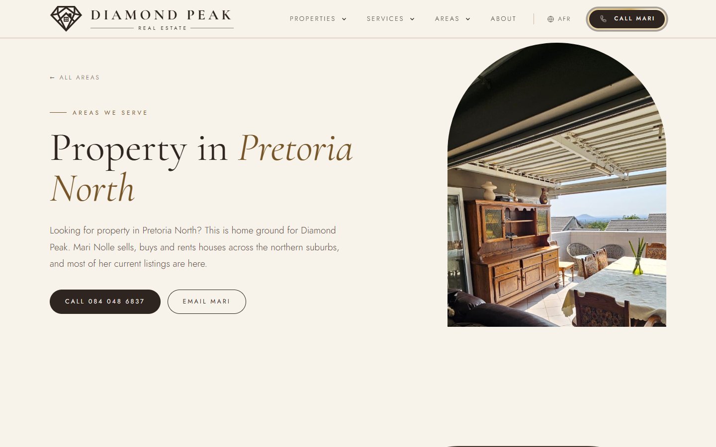 Diamond Peak area page