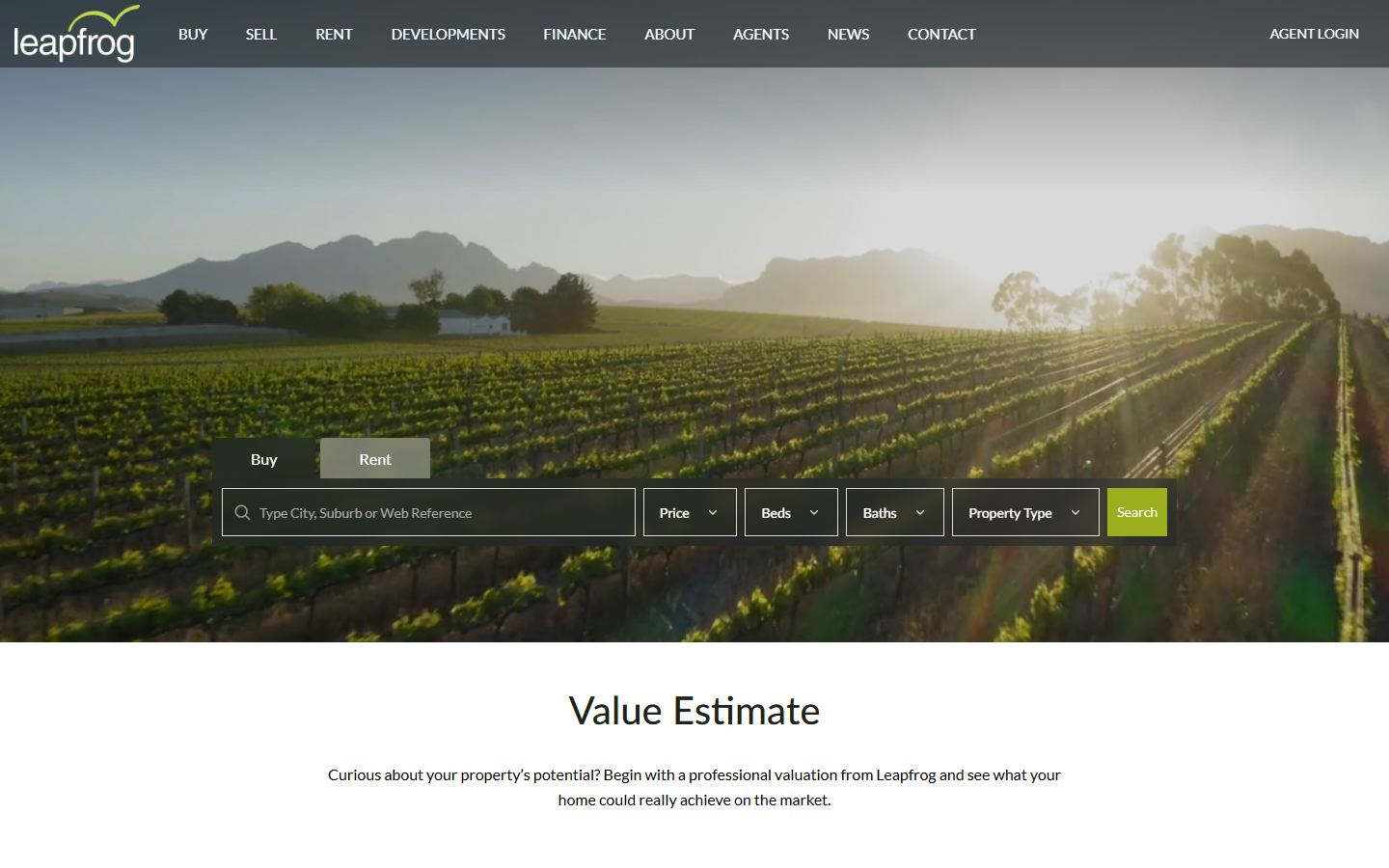 Leapfrog home page