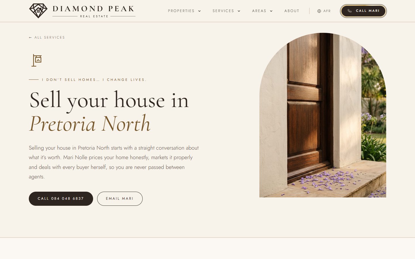Diamond Peak service page