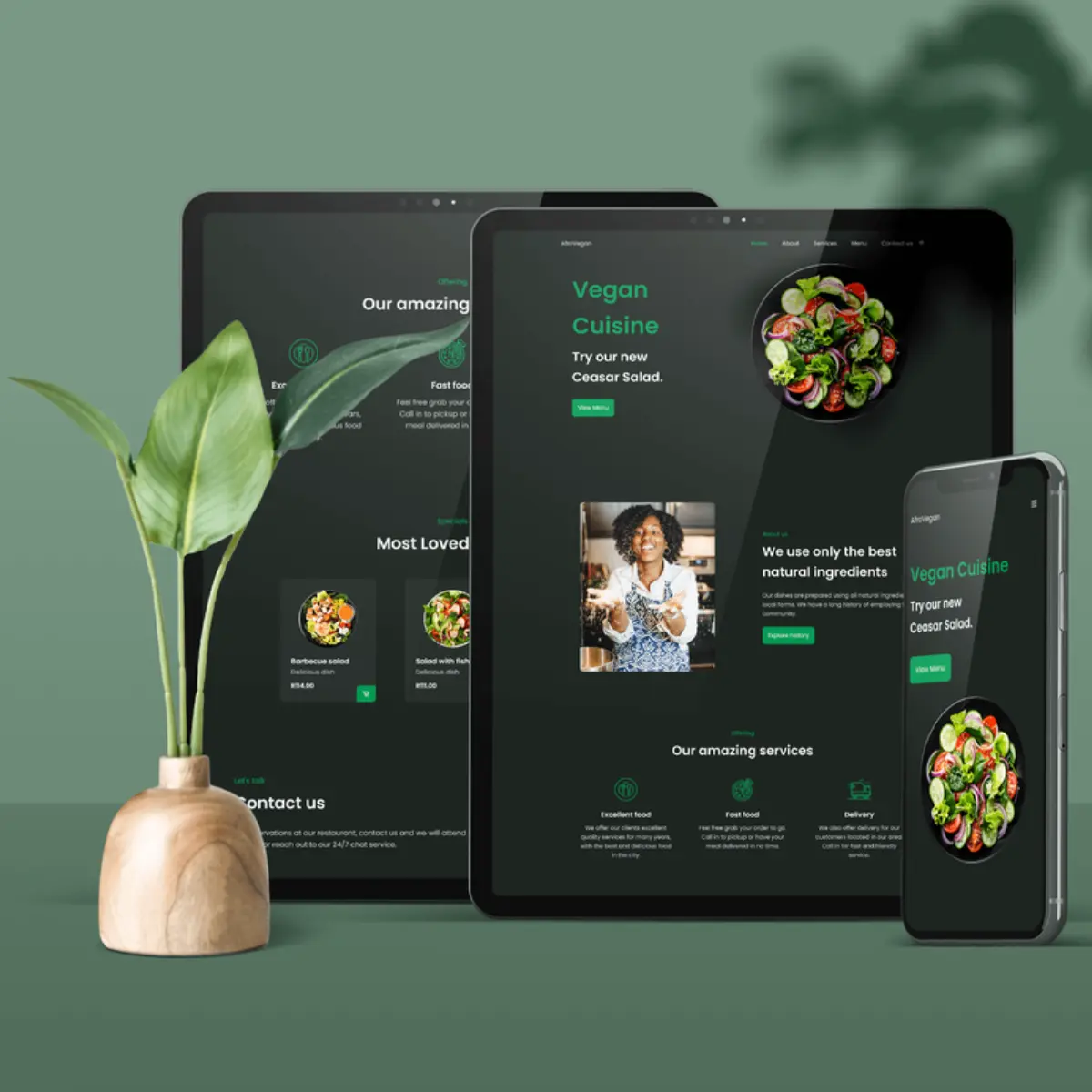 AfroVegan (Landing Page)